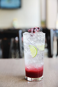 贝里鸡尾酒 柠檬水 冰 派对 水 液体 食物 蔓越莓 果汁图片