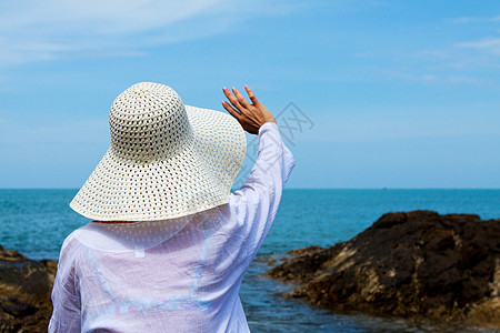 休假时间 夏天 泰国 自然 女士 游客 海洋图片