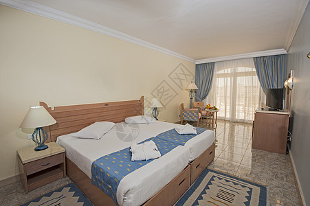 豪华酒店卧室内部设计设计 旅游业 宽敞 门 假期图片