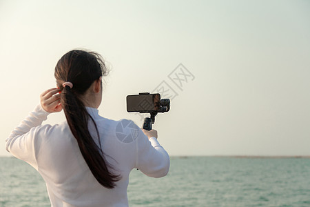 博客Asian女性记录Vlog Vlog的视频 网络 旅行背景图片