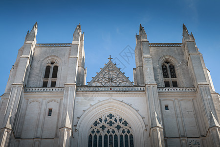 南特大教堂建筑图 户外 旅游 美丽的 历史性 纪念碑图片