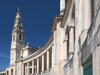 葡萄牙Fatima大教堂 Lisboa附近蓝天蓝天的Lisboa附近 建筑 正方形图片