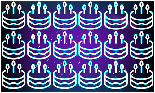 生日蛋糕 ar 的数字纺织品设计 卡片 草图图片