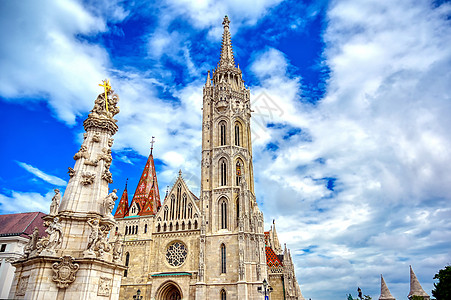 匈牙利布达佩斯Matthias教堂 塔 旅行图片