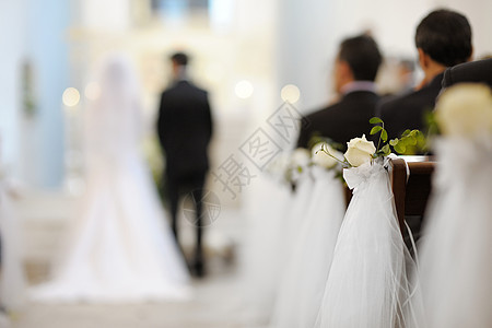 美丽的花花结婚装饰 婚礼 花束 仪式 长椅 花的图片