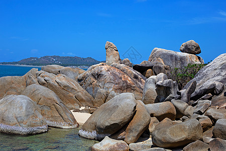 泰国高山水地标 海景 爬坡道 苏梅岛 海 自然 晴天 岛图片