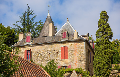 中世纪Limeuil村 街道 法国 妖娆 建筑 美丽的图片