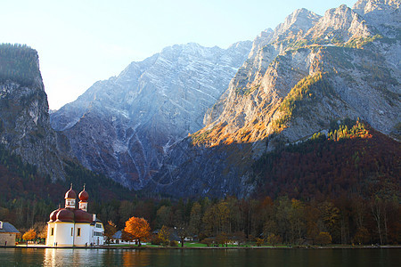 德国科尼格西 Konigsee 秋天 建筑图片