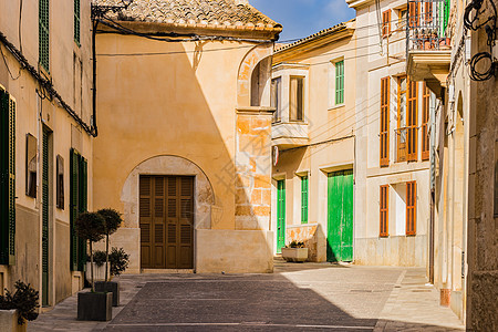 Mallorca 西班牙 桑塔尼老城的街道图片