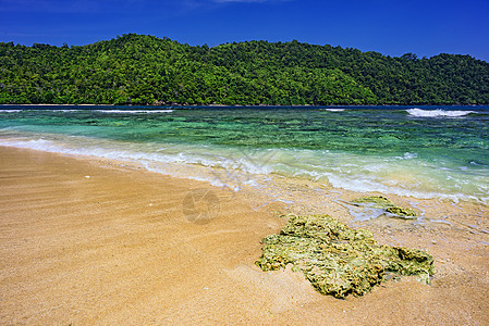 印尼海滩 岛 热的 天蓝色 天堂 宁静 异国情调图片