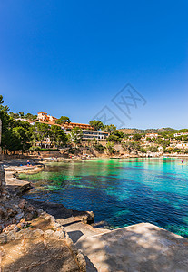 Majica海滩西班牙巴利阿里群岛Mallorca岛美丽的海边图片
