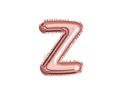 玫瑰金粉色字母 用于婴儿淋浴的Z气球装饰背景图片