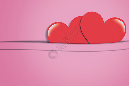 粉红风情背景的爱情概念 美丽 灵魂伴侣 红色的 卡片 假期背景图片