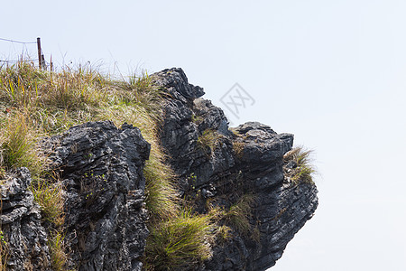 Phu Chi Fa森林公园顶端 有草和天空缩放图片