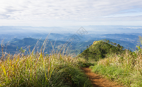 Phu Langka国家公园风景山天空的Phu Nom 气氛 季节图片