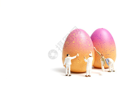 绘画复活节-Eggs 手工制作的 假期 宗教 传统图片
