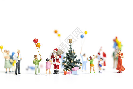 圣诞老人为幸福的家庭 圣诞节和新年快乐的概念准备礼物 在圣誕节上 红色的 前夕图片
