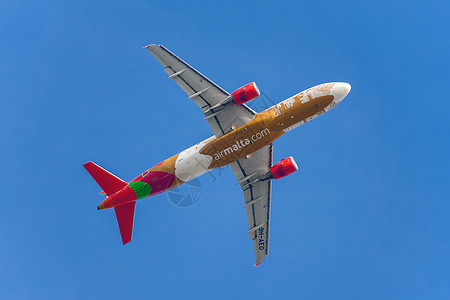 2015年11月23日从首都起飞的马耳他航空公司A320号空中客车由短程至中程 窄体 商业客运双引擎喷气式客机组成 图片