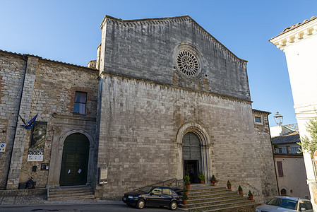圣弗朗西斯科·迪阿西西教堂在Amelia市中心 镇 家图片
