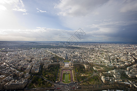 法国巴黎空中观 法国 优美 创造力 埃菲尔铁塔 公园图片