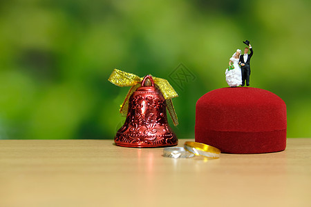 婚礼概念 新娘和新郎从心环盒上方打招呼 图像图片照片 爱 仪式图片