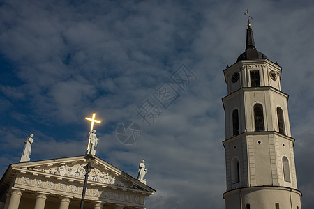 对立陶宛资本的吸引 立陶宛资本 塔 钟楼 弗拉季斯拉夫图片