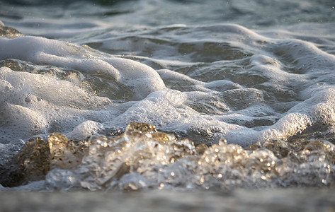 海滨海滩宏观项目 气泡 水 海岸 泡沫 海洋 支撑图片