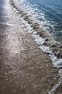 从海边的海景在夏季作为背景 放松 天堂 假期 海浪图片