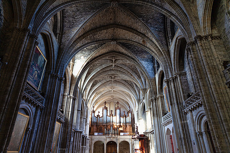 法国波尔多圣安德烈博尔多大教堂内和祭坛 基督教图片