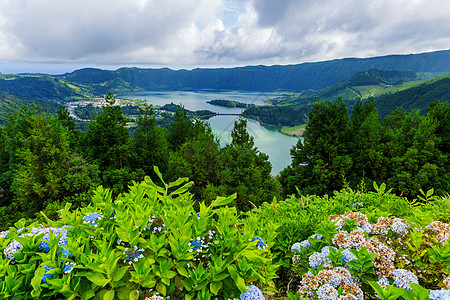 塞特市湖 赛特 天气 爬坡道 群岛 葡萄牙 风景 全景 欧洲图片