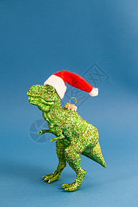 T- Rex 圣诞节装饰品 媚俗 新年 乐趣 圣诞帽图片