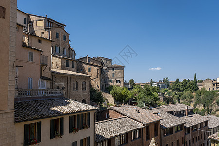 意大利Umbria 清晨光辉丽的历史性城镇全景 遗产 大教堂图片