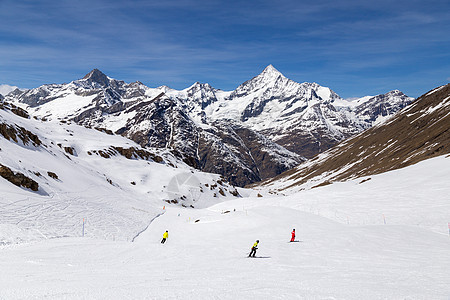 采光区 自然 高山 冬天 瑞士 冰川 天空 运动 顶峰图片