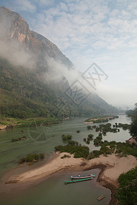 船只和风景以及山村和河边村庄 假期 放松 水图片