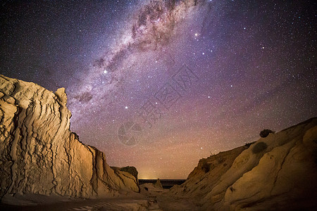 沙漠风景的夜空中图片