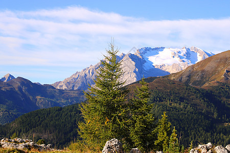美丽的夏日风景 美妙的阿尔卑斯山和高山 多洛米特 意大利 欧洲 日落 季节图片