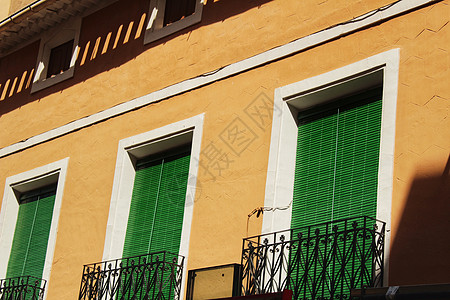 西班牙穆尔西亚卡拉瓦卡德克鲁斯的多彩和壮丽的老房子外 艺术品 工艺图片