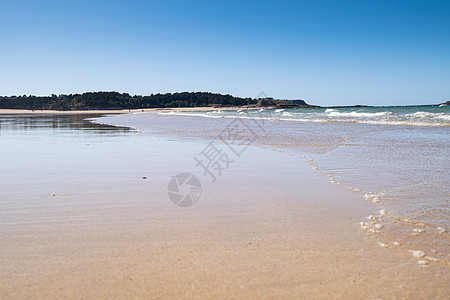 Britt的“Sables d'or les pins”镇的大沙滩 夏天 自然图片