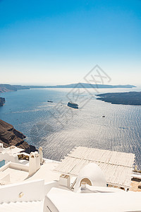 希腊的海岸景象 天空 欧洲 旅行 基克拉泽斯 尼 水图片