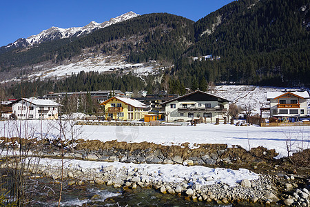 奥地利Bad Gastein 加施泰因 街道 滑雪图片