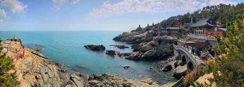 南科雷釜山庙全景图片