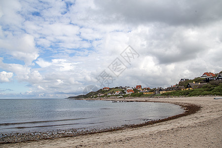 提斯维尔德海滩和村庄 旅游 游客 海洋 丹麦语 风景优美的图片