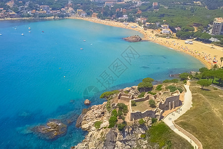 西班牙的地中海海岸 西班牙的海边法院 天空图片