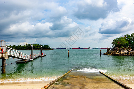2020年3月30日 新加坡白沙与观光者席洛索森托萨海滩 筒仓 天图片