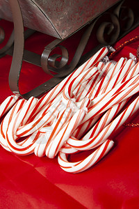 圣诞庆典糖果甘蔗 薄荷 快乐的 礼物 欢乐 假期 装饰风格图片