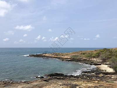 Koh Samed岛海岸 岩石 亚洲背景图片