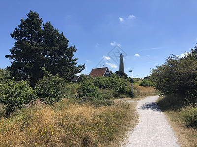 施耶门尼科格岛的水塔工 自然 灯塔 沙丘 席尔蒙尼克格 荷兰图片