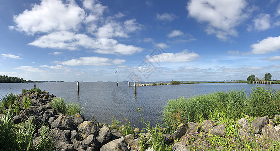 希格的海格默湖的全景图片