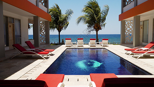 印度尼西亚Bali的海路旅馆 放松 游泳池 海滩图片