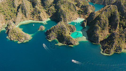 环礁湖和松绿水的海景 旅行 绿松石 海滩 旅游 热带图片